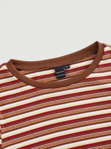 SHEIN MOD Áo thun nữ Sọc Giải trí - Nhiều màu - Xem 5