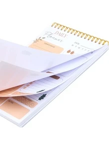 Trees 1 pc daily planner to do list notepad - Yellow - View 4