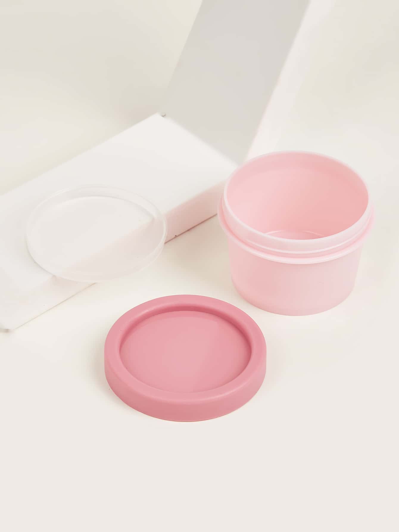 霜膏瓶1入組可愛圓形50克塑膠空奶油罐適合在家旅行或外出使用