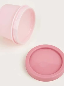 霜膏瓶1入組可愛圓形50克塑膠空奶油罐適合在家旅行或外出使用