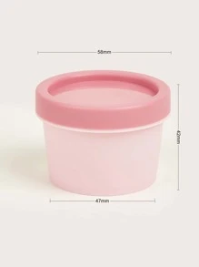 霜膏瓶1入組可愛圓形50克塑膠空奶油罐適合在家旅行或外出使用