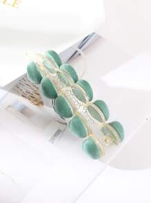 Clip de banana para el pelo con adorno de corazón - Verde - Ver 5