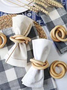 2pcs Layered Napkin Ring - Khaki - View 3