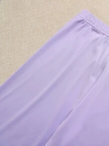 SHEIN 青少年女孩卡通和字母圖案套頭衫和緊身打底褲套裝 - 彩色 - 查看 3