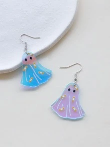 Pendientes largos con adorno de fantasma - Multicolor - Ver 3