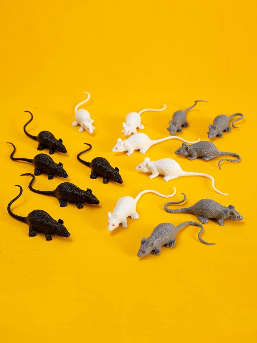 5pcs Random Rat Design Cat Teaser Toy - Multicolor - View 1