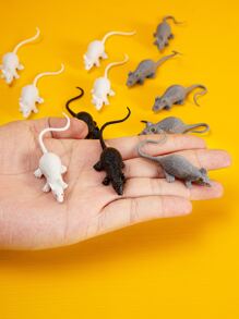 5pcs Random Rat Design Cat Teaser Toy - Multicolor - View 3