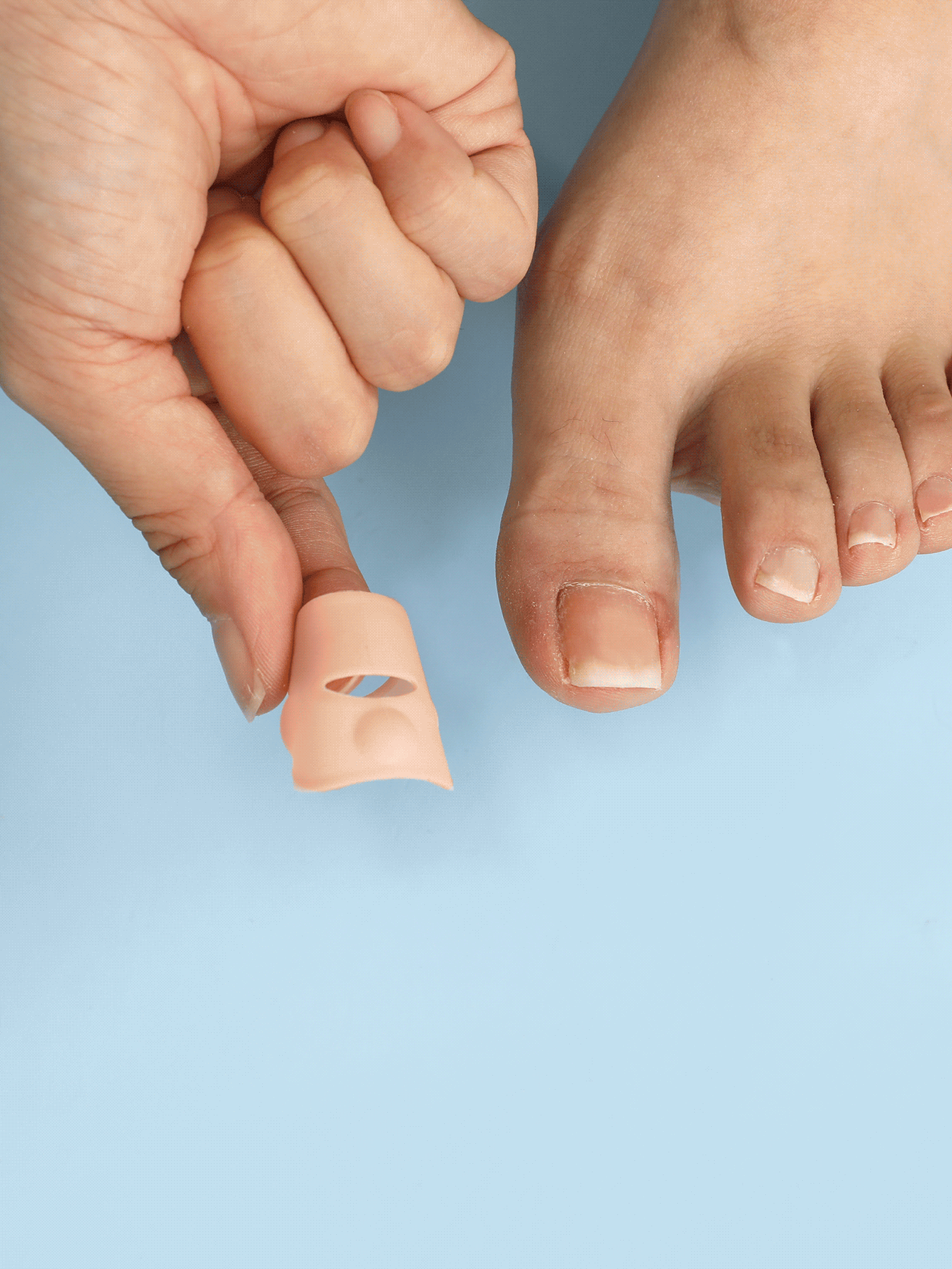 2 piezas protector de dedo gordo del pie - Rosa - Añade 2