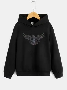 SHEIN Bộ hai mảnh Trai Thú vật Giải trí - màu đen - Xem 4