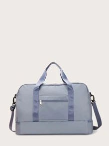 JIAKALIE 1pc Letter Graphic Training Bag - Dusty Blue - View 3