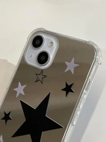 Star Pattern Mirror Phone Case Compatible With iPhone 15/15Pro/15Plus/15Promax - Multicolor - View 2