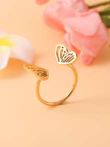 Nhẫn trang trí hình con bướm - Vàng - Xem 2