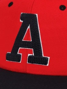 Men American Flag Embroidered Letter Patch Decor Hip Hop Cap - Multicolor - View 5