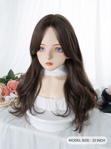 alicegarden Lace Front Long Straight Synthetic Wig - Brown - View 3
