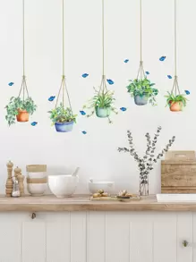 1 miếng dán tường in hình bướm và cây, hình dán, decal dán tường, decal vinyl trang trí nhà cửa, vật dụng trang trí mùa xuân làm mới ngôi nhà của bạn, hình dán trang trí Rama quà tặng sinh nhật tốt nghiệp - Nhiều màu - Xem 5