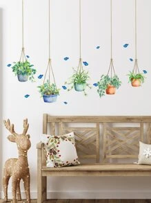1 miếng dán tường in hình bướm và cây, hình dán, decal dán tường, decal vinyl trang trí nhà cửa, vật dụng trang trí mùa xuân làm mới ngôi nhà của bạn, hình dán trang trí Rama quà tặng sinh nhật tốt nghiệp - Nhiều màu - Xem 6