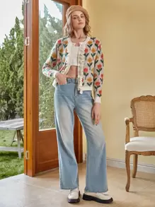 RueChic Solid Crop Cami Top - White - View 5