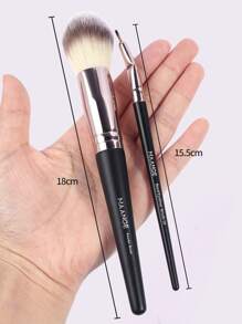 MAANGE 18pcs Professional Makeup Brush Set - Black - View 4
