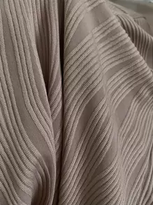 DAZY Textured Drop Shoulder Button Front Shirt,Fall Clothes Long Sleeve Top - Mocha Brown - View 6