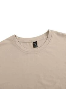 Tim Lord Men Cotton Cartoon And Figure Graphic Tee - Khaki - View 5
