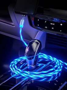 1入組磁性發光數據線 - 藍色 - 查看 2