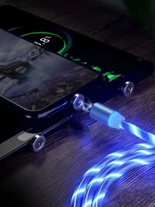 1入組磁性發光數據線 - 藍色 - 查看 5