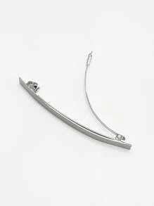 DAZY Solid Hair Clip For Daily Use For Girls Hairstyles Casual Street Claw Clips Hair Claws Hair Barrettes - Silver - View 8