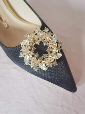 1pc Rhinestone Decor Shoe Decoration