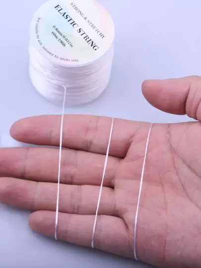 60m Elastisk Pärlstav Kork Tråd Tråd För Halsband , Armbandstillverkning