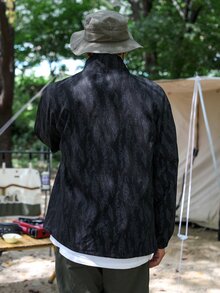 DAZY Men Letter Graphic Coat - Black - View 2