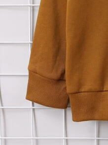 SHEIN Garçon Sweat-shirt à lettres & Pantalon de survêtement - Multicolore - Voir 6