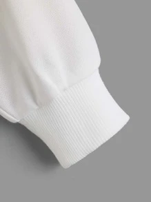 SHEIN 男童字母图案撞色卫衣 - 彩色 - 查看 3