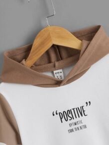 SHEIN 男童字母图案撞色卫衣 - 彩色 - 查看 4