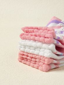 3pairs Baby Cartoon Graphic Socks