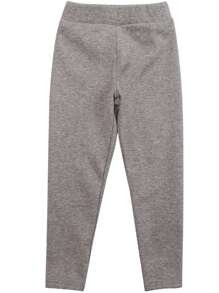 小女童雜色針織保暖緊身打底褲