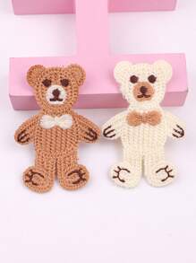 8pcs Cartoon Bear Design Iron-on Patch - Multicolor - View 3