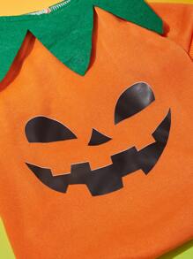 1入組寵物萬聖節裝套頭毛衣,可愛卡通南瓜圖案 - 彩色 - 查看 6