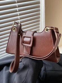 極簡風格法棍包 - 咖啡棕 - 查看 7