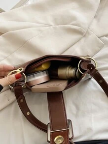 極簡風格法棍包 - 咖啡棕 - 查看 8