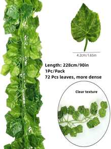 1 Nhựa Nhân Tạo Lá Cây Nho, Cottagecore Xanh Nhân Tạo Vòng Hoa Cho Đảng - màu xanh lá - Xem 4