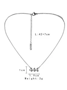 Halskette mit Anhänger, Nummer