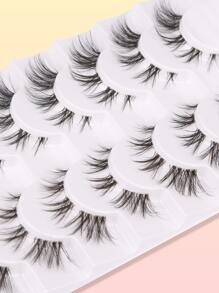 7 cặp lông mi giả siêu dài - màu đen - Xem 6