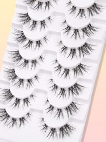 7 cặp lông mi giả siêu dài - màu đen - Xem 8