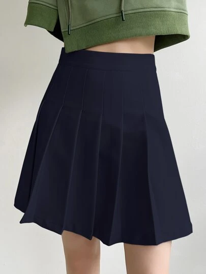 DAZY 高腰百褶半身裙