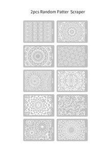 1 miếng làm móng tay hai đầu màu ngẫu nhiên và 2 miếng chổi cao su - Nhiều màu - Xem 5