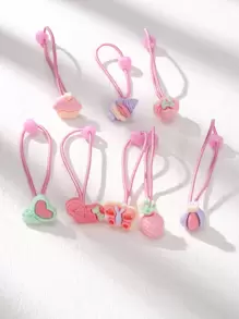 20 piezas Surtido de estilo de accesorios para el cabello de niñas con flores, mariposas y animales de dibujos animados de resina
