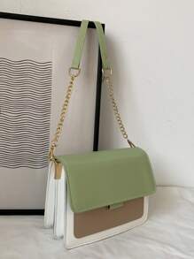 Colourblock Flap Square Bag - Multicolor - View 5