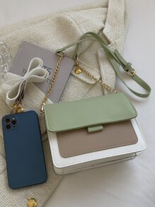 Colourblock Flap Square Bag - Multicolor - View 6