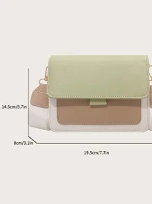 Colourblock Flap Square Bag - Multicolor - View 8