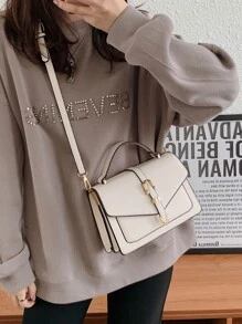 轻巧，商务休闲腰带装饰翻盖封口手提包斜挎包，适合少女、女大学生、新秀和白领工作者，非常适合办公室、大学、工作、商务、通勤、户外、旅行、郊游，商务休闲女包非常适合办公室商务和工作，女士优雅包